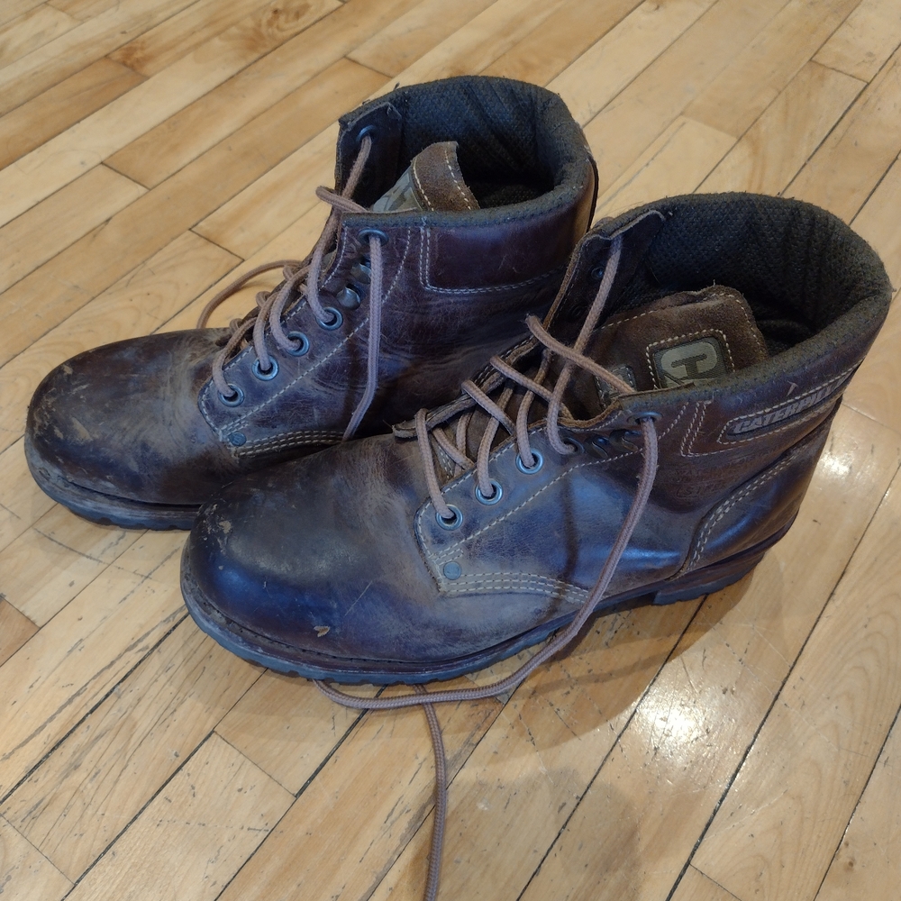 CAT Steel Toe Brown Boots